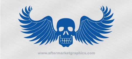 Skull with Wings Decal